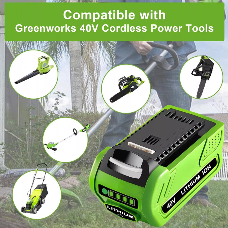 40V 8.0Ah Lithium Battery For Greenworks G-MAX 40 Volt 29472 29462 29252 20202