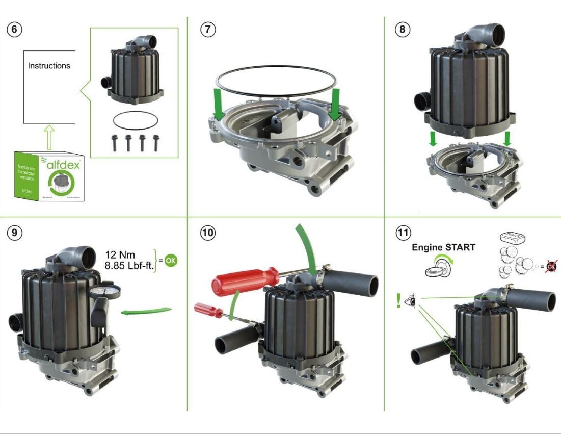 OEM Volvo Crankcase Ventilation Separator 21373547 22877306 + Gasket 20532891