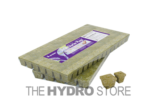 Grodan 1.5" A OK Starter Plugs Cubes 1/12/49/98 count - rockwool grow media