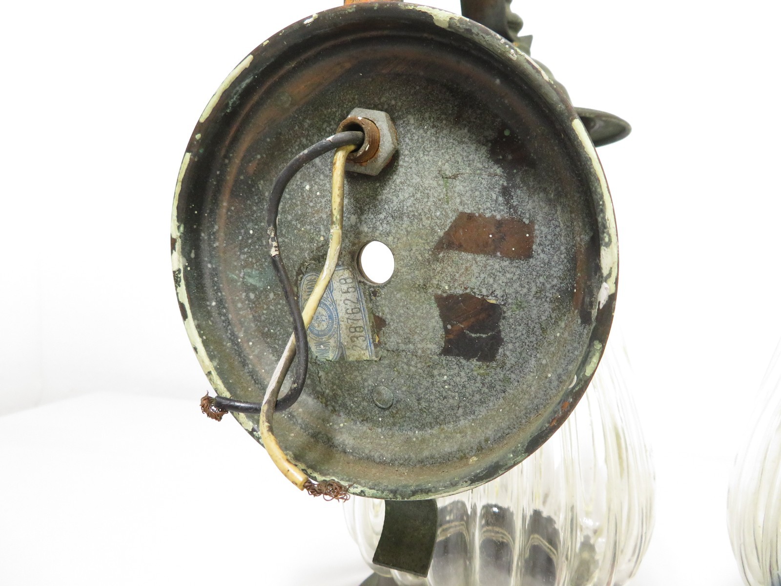 ANTIQUE Arts & Crafts COPPER TUDOR PORCH WALL SCONCE LAMP LIGHT PAIR Lantern