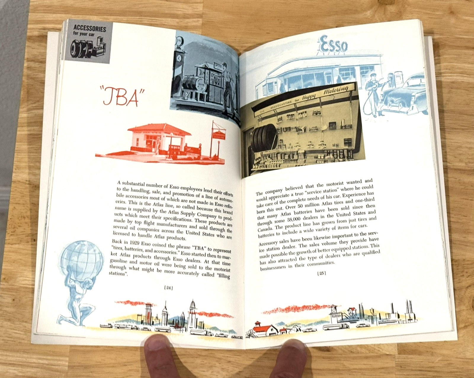 Vtg Rare 1955 Esso Standard Oil "Your Esso Products" Employee Products Booklet