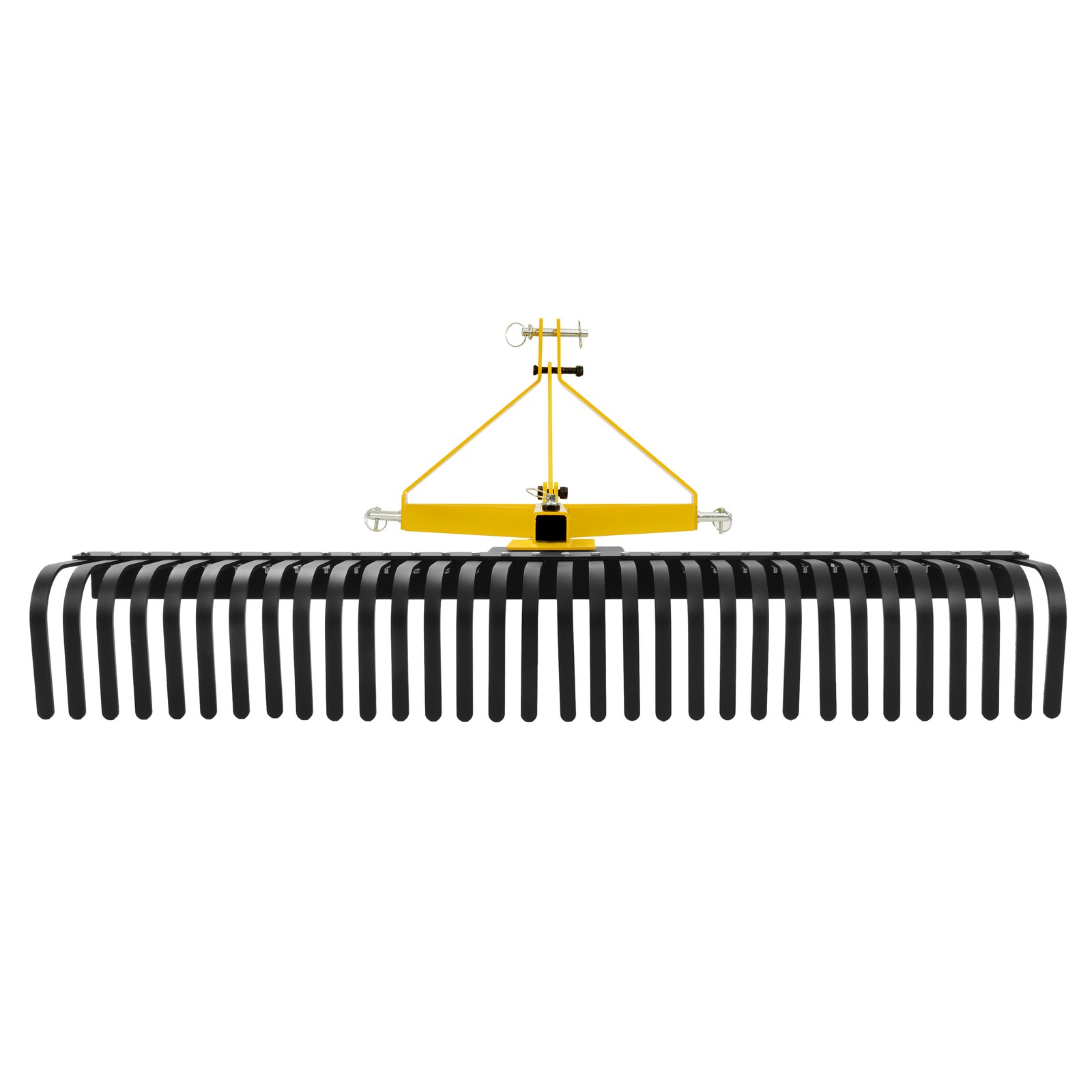 3-Point 60''Landscape Rock Rake Soil Garden Tool for Cat 1 Campact Tractor Heavy