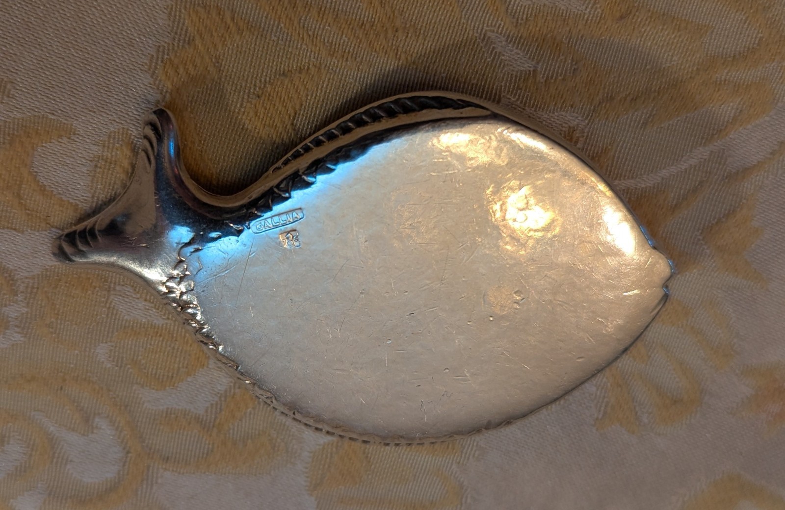 Gallia Silver Fish Salt Cellar - Made For Christofle Antique