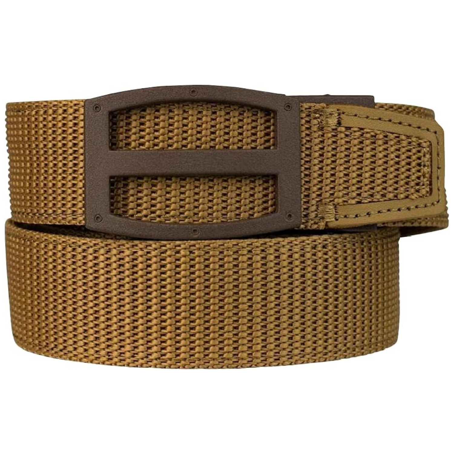 Nexbelt Tactical Ratchet EDC Titan 1/2 Width Strap Cut to Fit Gun Belt, Tan