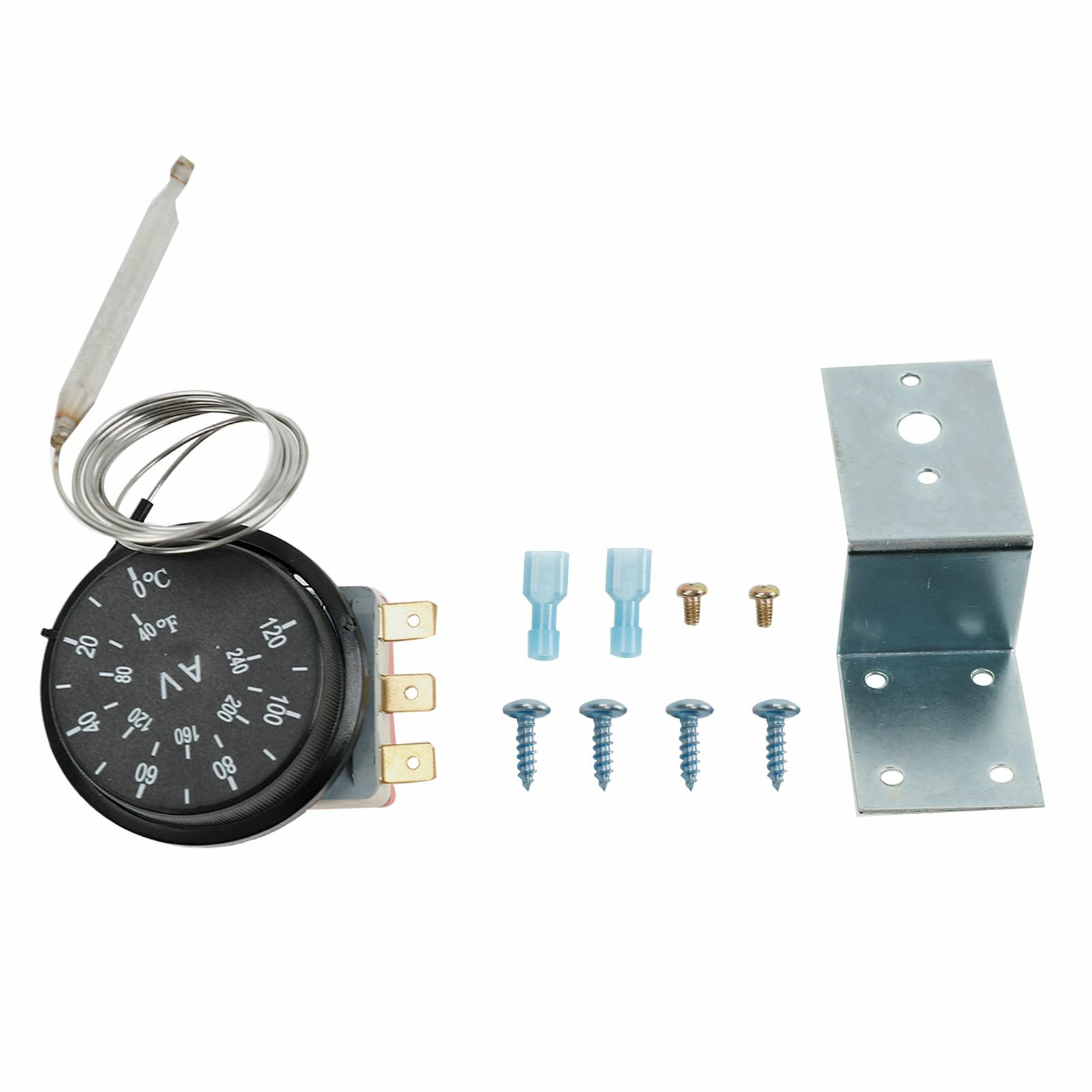 Adjustable Electric Fan Thermostat Switch Radiator Temperature Control Probe Kit