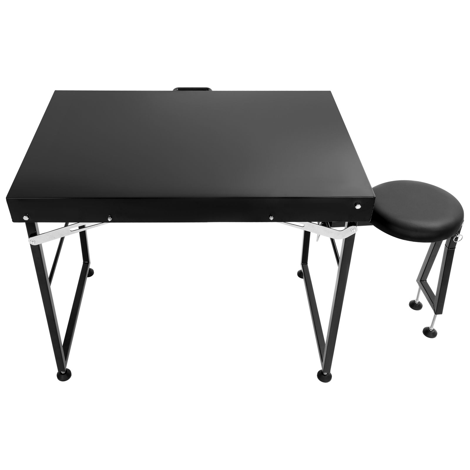 Outdoor Long Range Adjustable Shooting Table Portable Heavy Duty w/ Padded Seat