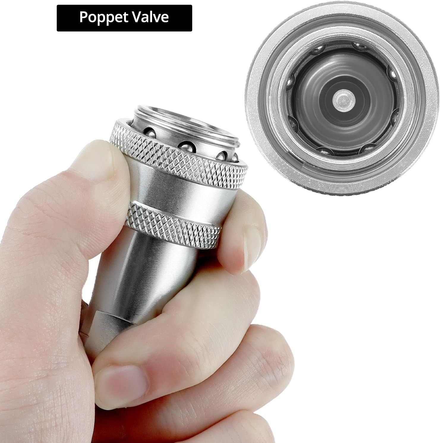 2 Pack 3/8” NPT Hydraulic Quick Connect Couplers 4000 PSI 3/8 Body Steel Set ISO