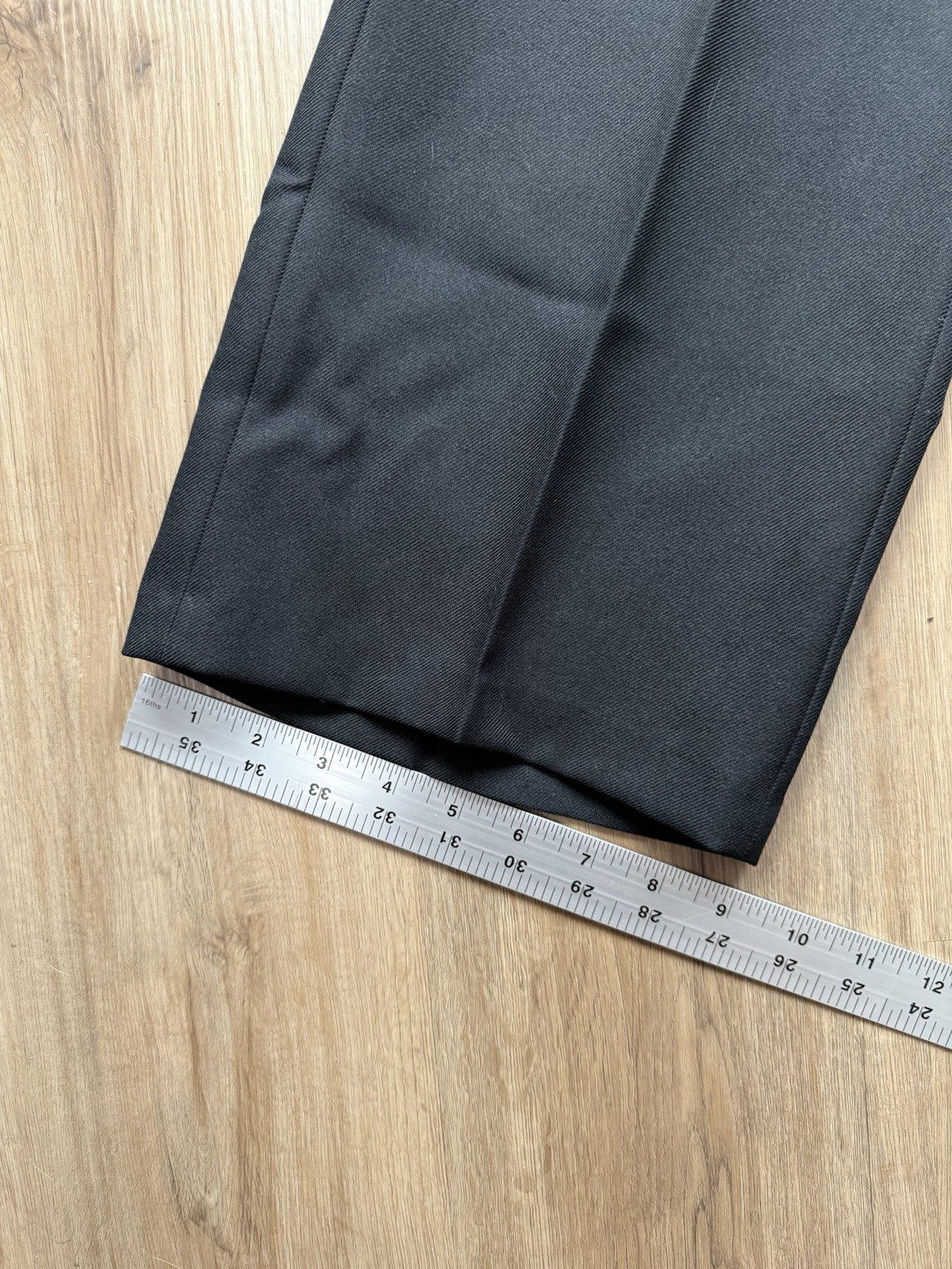 VINTAGE Levi’s Panatela Black Polyester Bootcut Pants Size 33x30 Rockabilly Men