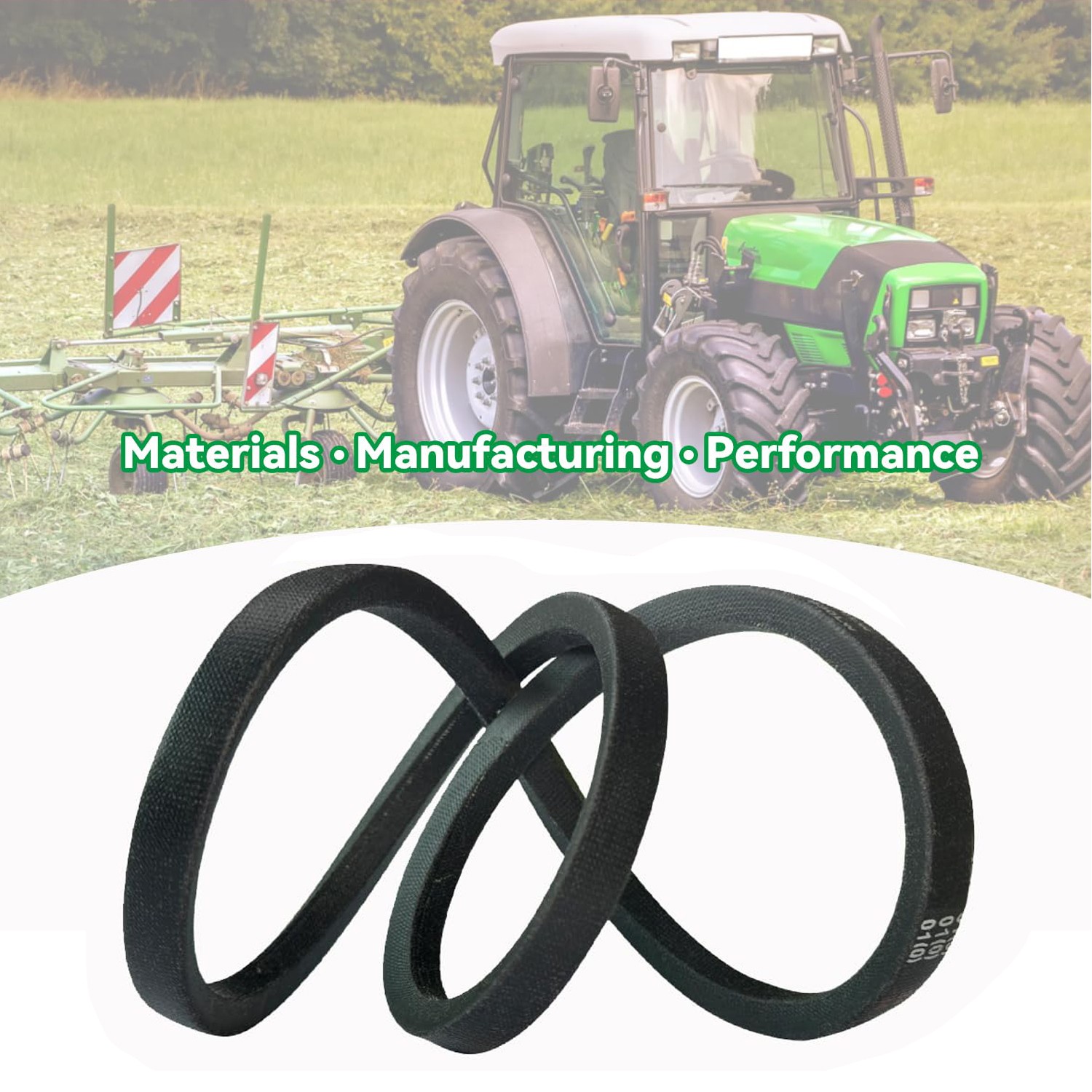 GW-9245 Replacement Tiller Drive Belt for Troy-Bilt Horse Models - 2Pack