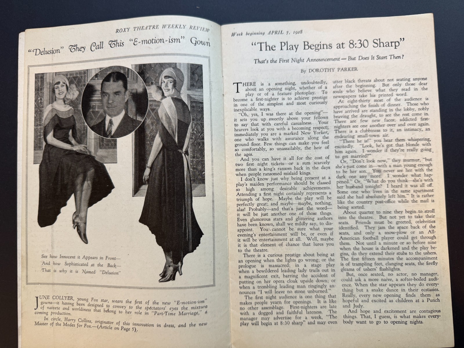Vintage Broadway Theater Programs 1920s Art Deco Roxy, Jolsons, Majestic