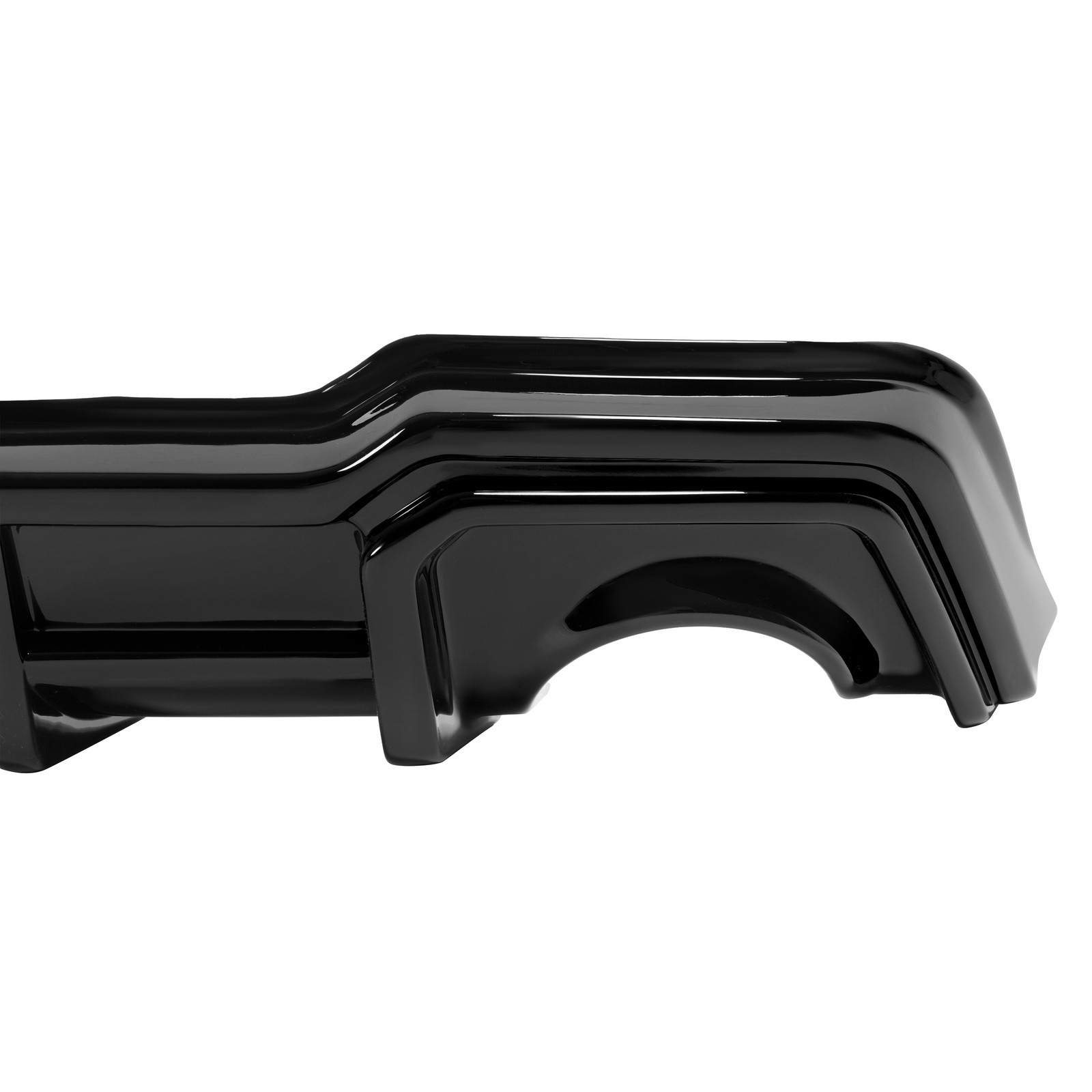 Rear Diffuser w/LED Light + Corner Spats Gloss Black For 2022-2026 Honda Civic