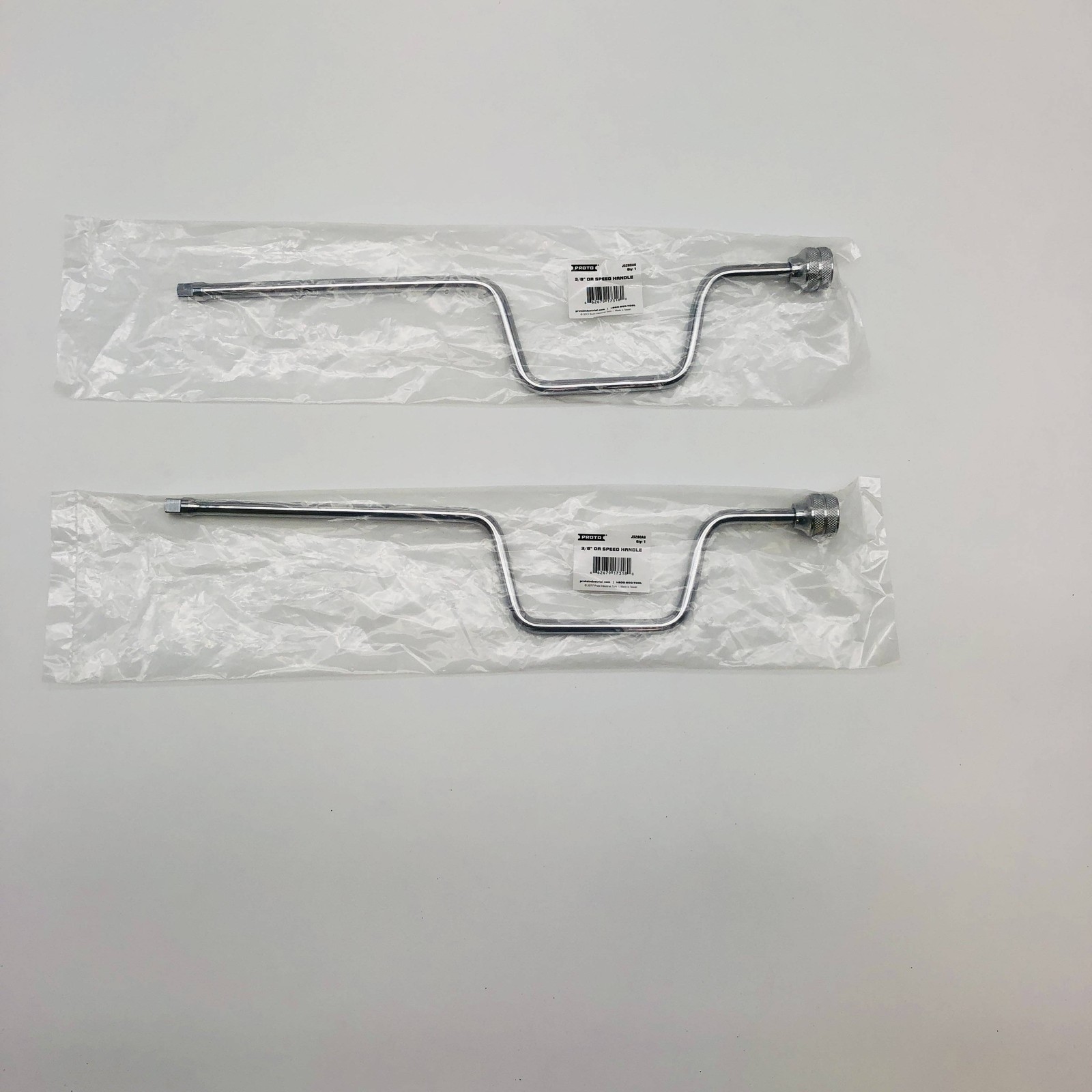 Proto J5280AG Speed Handle Wrench 3/8" Drive 17-1/2" Full Polish Chrome Lot of 2