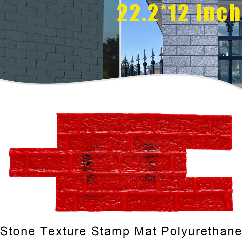 2X BIG Concrete Texturing Skin 22x12" Concrete Stamps Mats Set Concrete Stamping