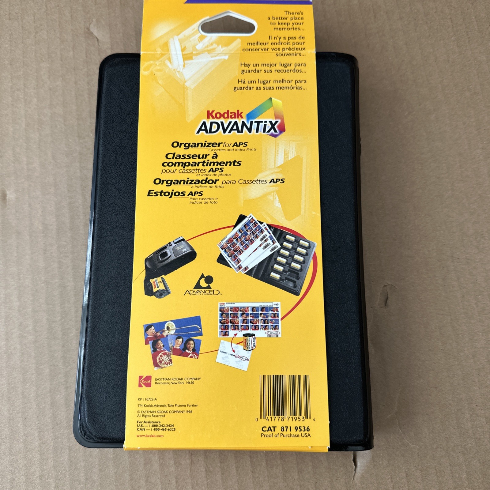 NEW LOT OF 3 Vintage Kodak Advantix Organizer For APS Holds 12 Cassettes Each