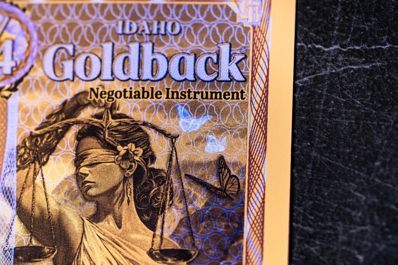 50X - 1/4 IDAHO Goldback Aurum Gold Foil Note 1/4000 oz 24kt .999 Fine PRESALE