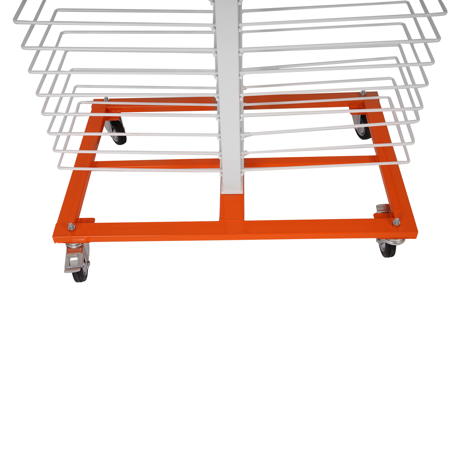50 shelves Powder Coated Drying Rack 4 Wheels For cabinets/Shelves/Paint Shops