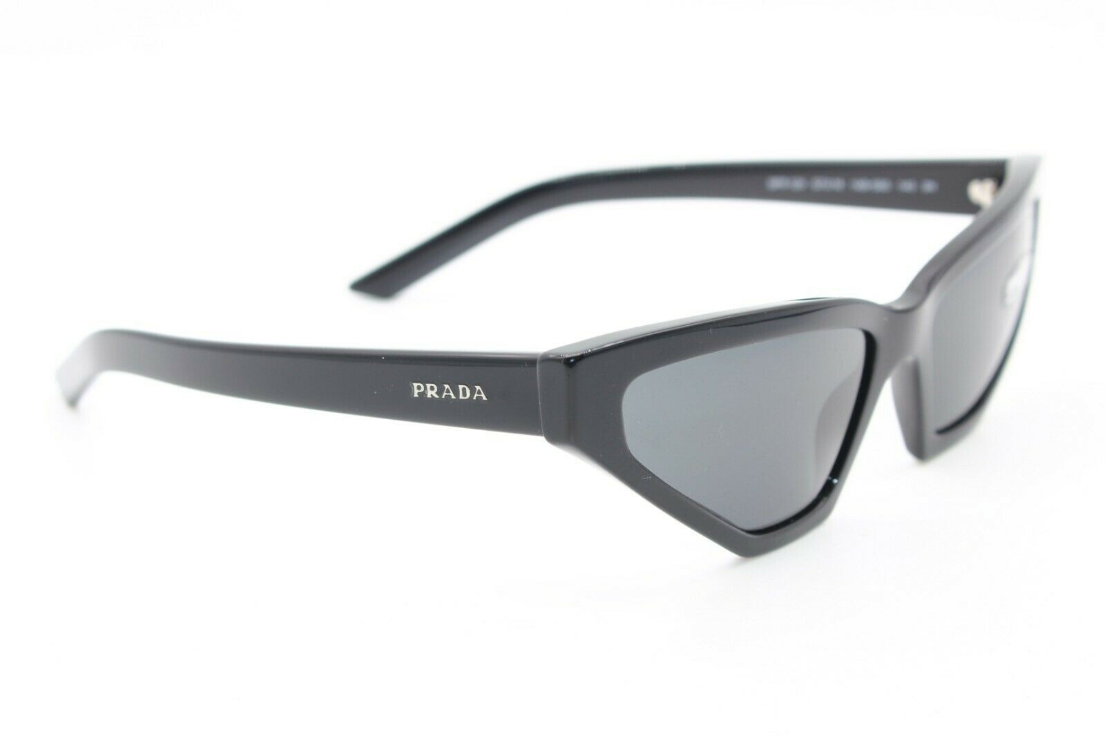 NEW PRADA SPR 12V 1AB-5S0 BLACK AUTHENTIC FRAMES SUNGLASSES 57-16