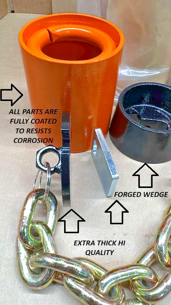 2 Floor Anchor Pot FRAME MACHINE 1 OF BEST ANCHORS REAL 10 TON HOLD HEAVY DUTY