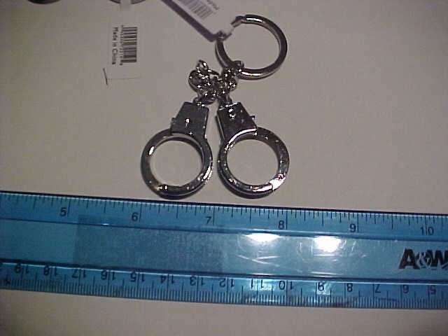 Qty 3 Mini Handcuffs (thumb) Key Chains With free shipping