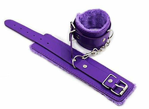 Fuzzy Handcuffs FAST-SHIPPING Vegan Leather