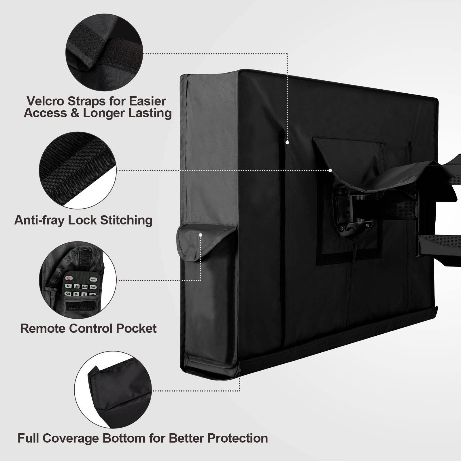 Waterproof Weatherproof Outdoor TV Cover 48"-50" inch for Outside, TV Covers ...