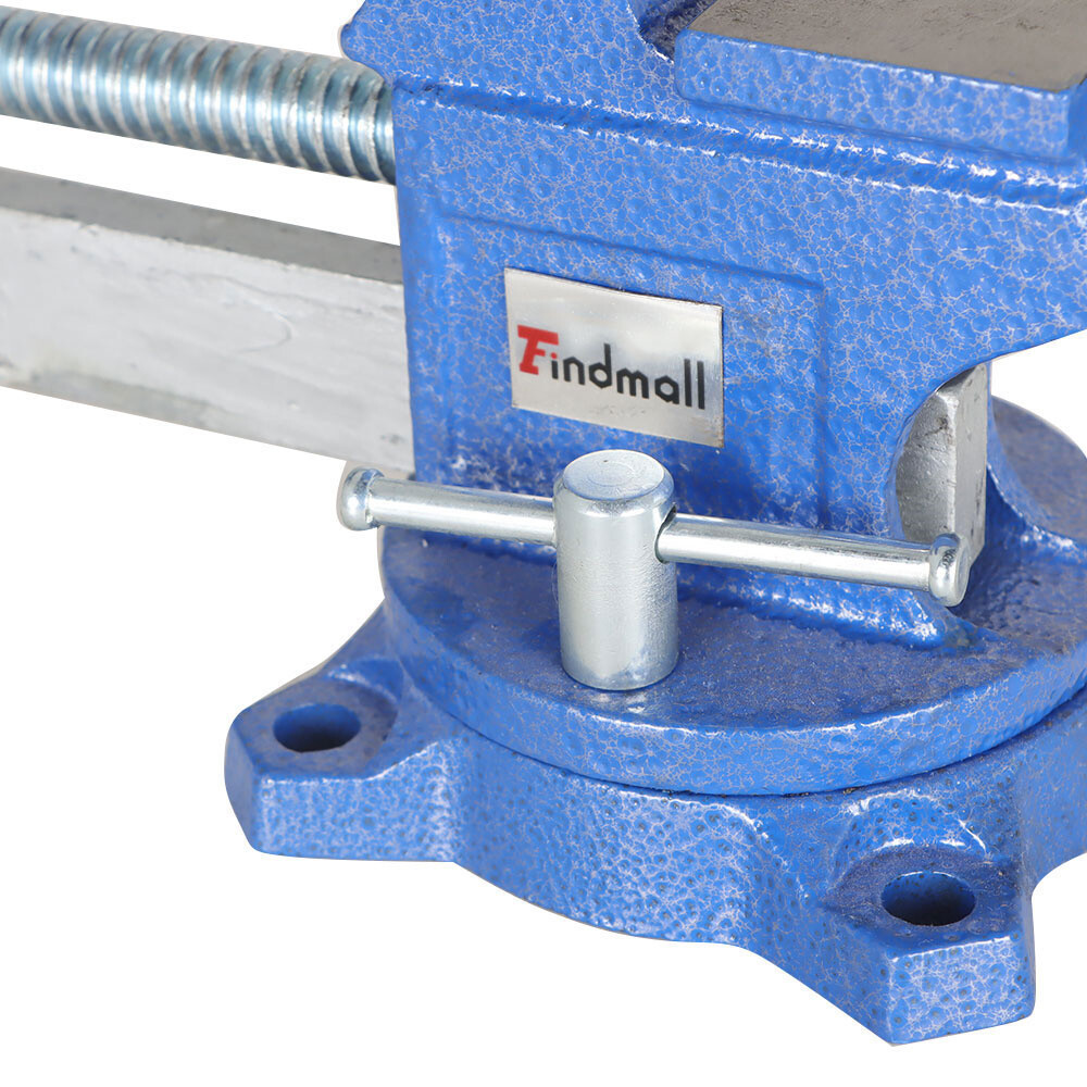 4.5" Bench Vise with Anvil Swivel Locking Base Table top Clamp Heavy Duty Vice