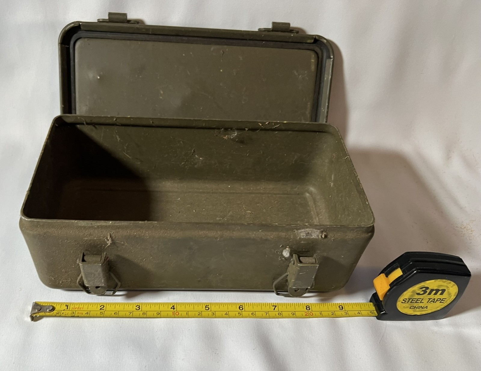 Vintage U.S. Military First Aid Case Empty Olive Drab 1960s–70s Cold War Era