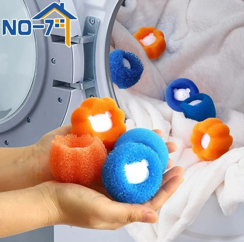10pcs Laundry Balls Pet Hair Collector for Washing Machine Reusable Lint Catcher