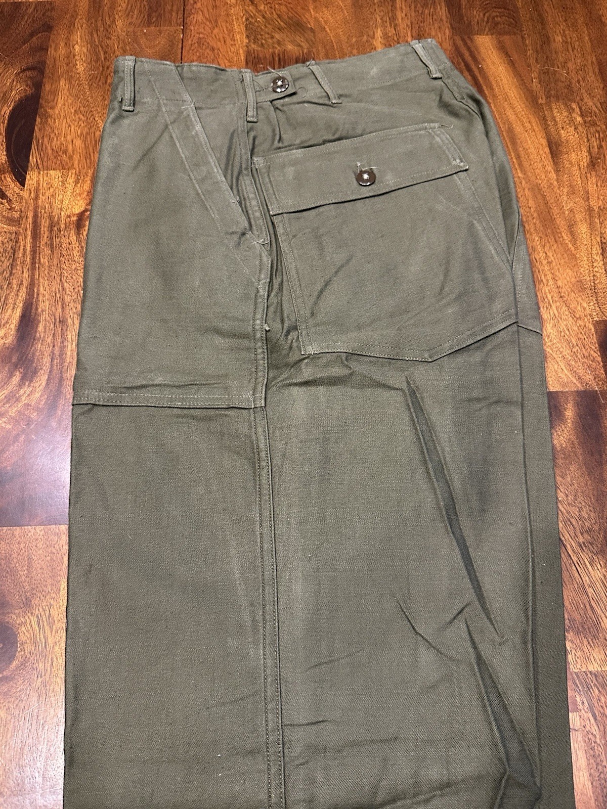 Korean War Era Fatigues HBT Herringbone Twill Shirt + Cotton OG 107 Trousers