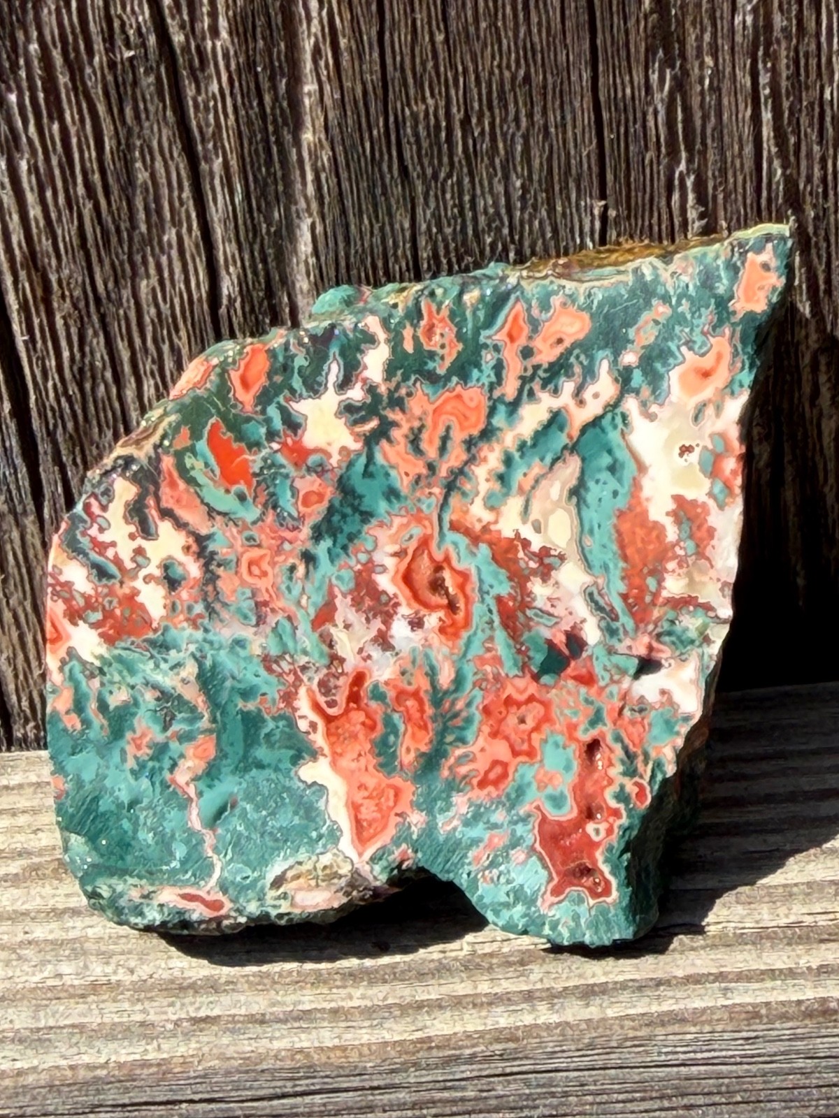 Idaho Sunset Jasper Agate Unpolished Rock Slab