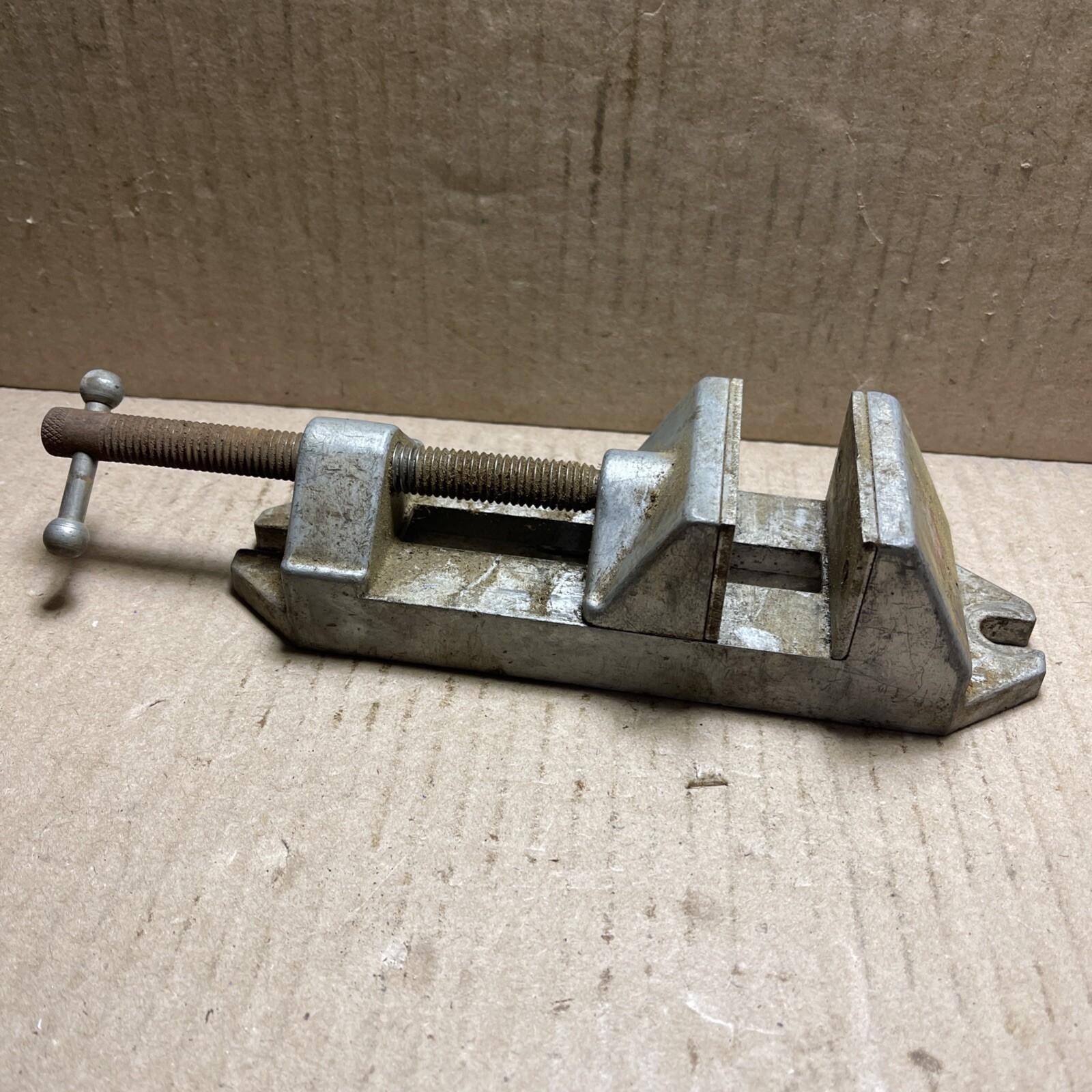Vintage SEARS DUNLAP 2-3/8" Jaws Length aluminum drill press vise Working Great