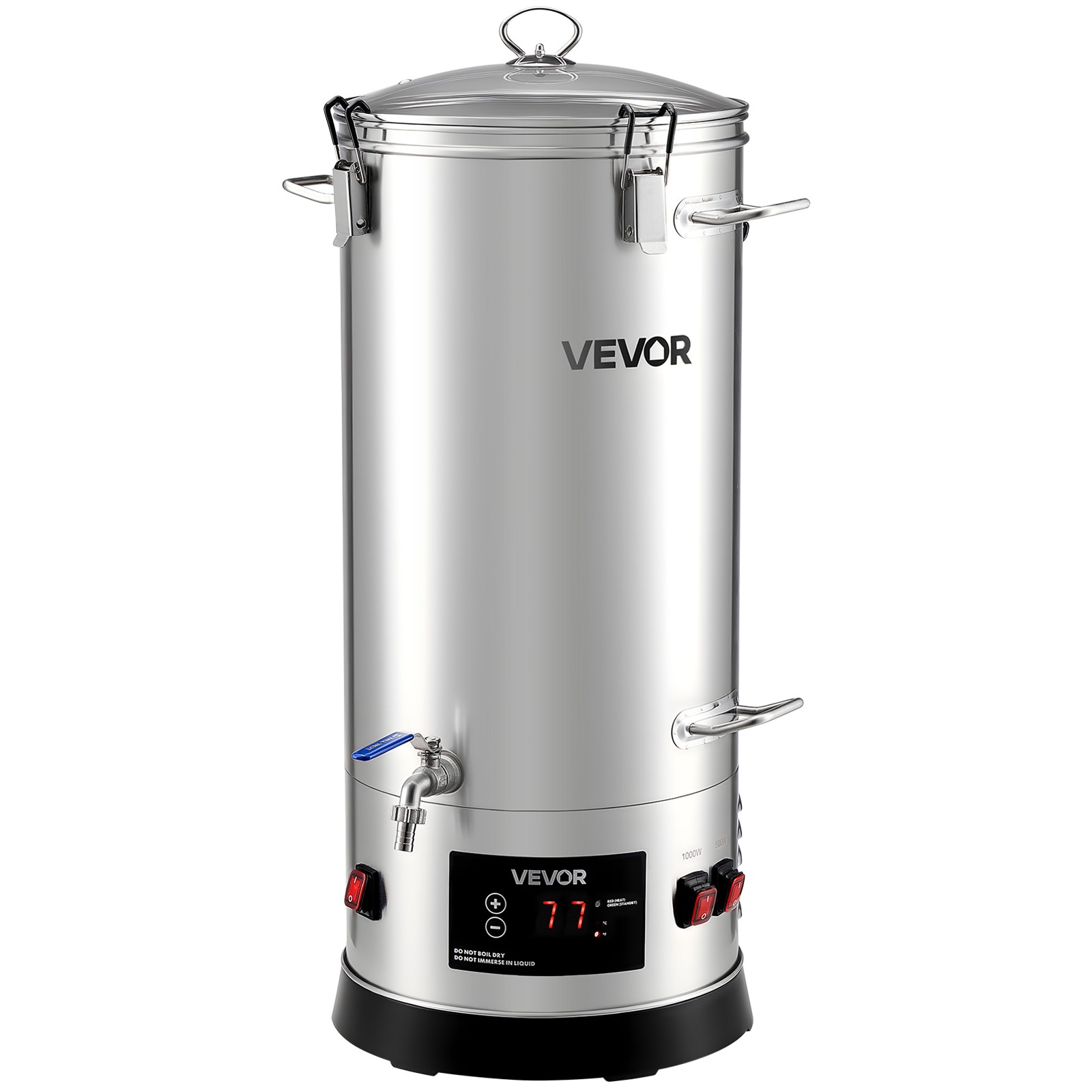 VEVOR Electric Brewing System Home Beer Brewing Machine 8 Gal/30L Brewing Pot