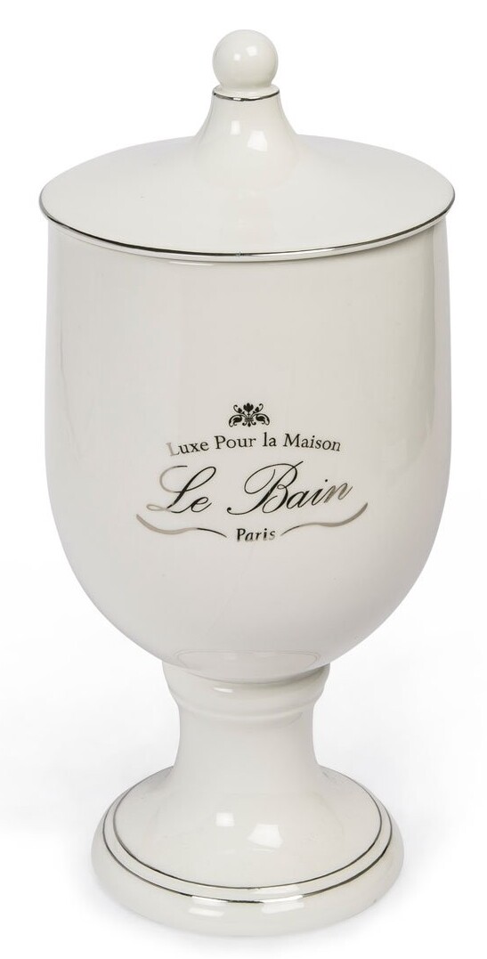 Le Bain Bath Accessories Porcelain With Glazed Finish White Color