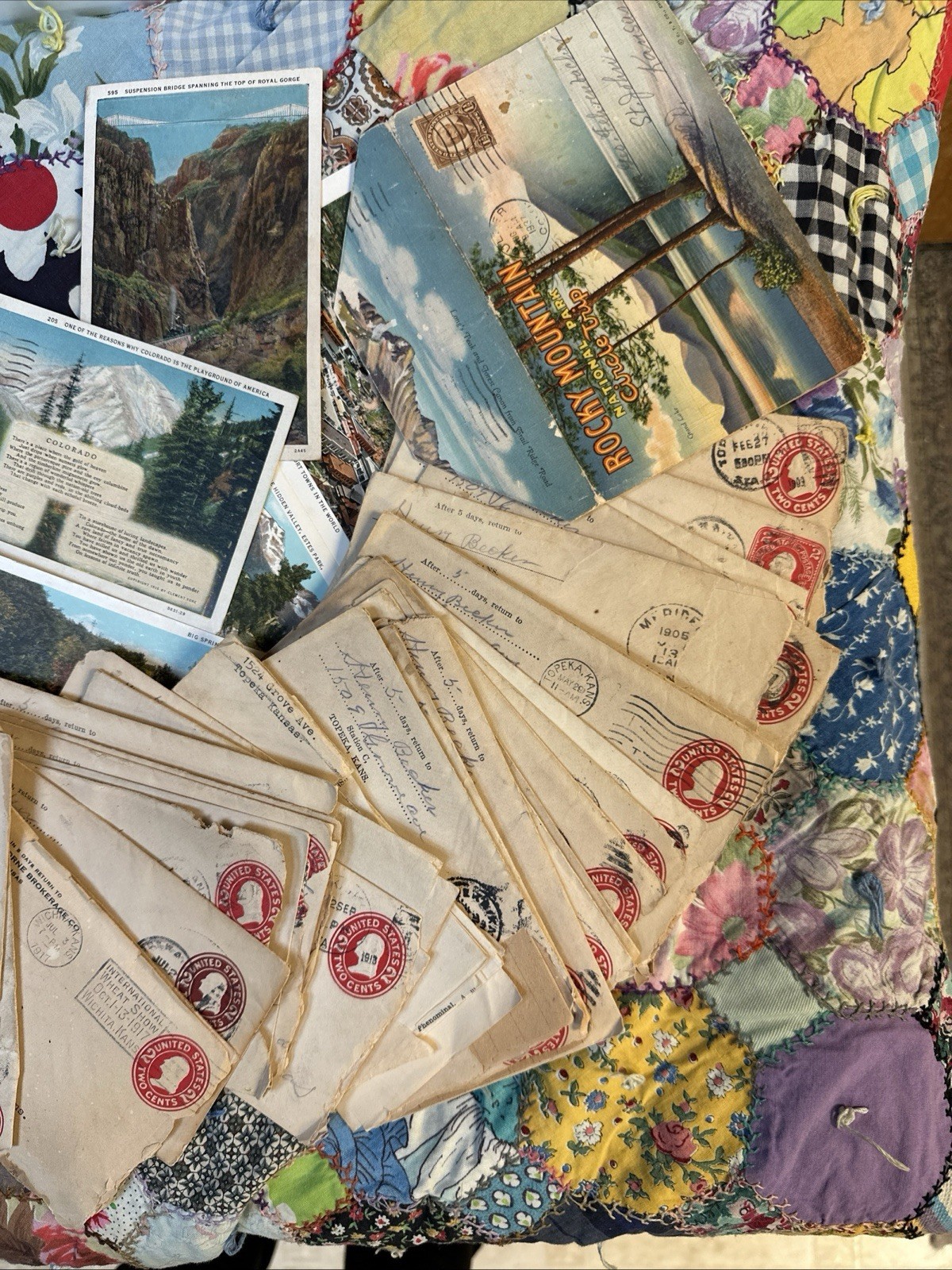 1900s Correspondences Stamps & 1890s + Getting Cards ✨RARE✨ Ephemera GALORE!