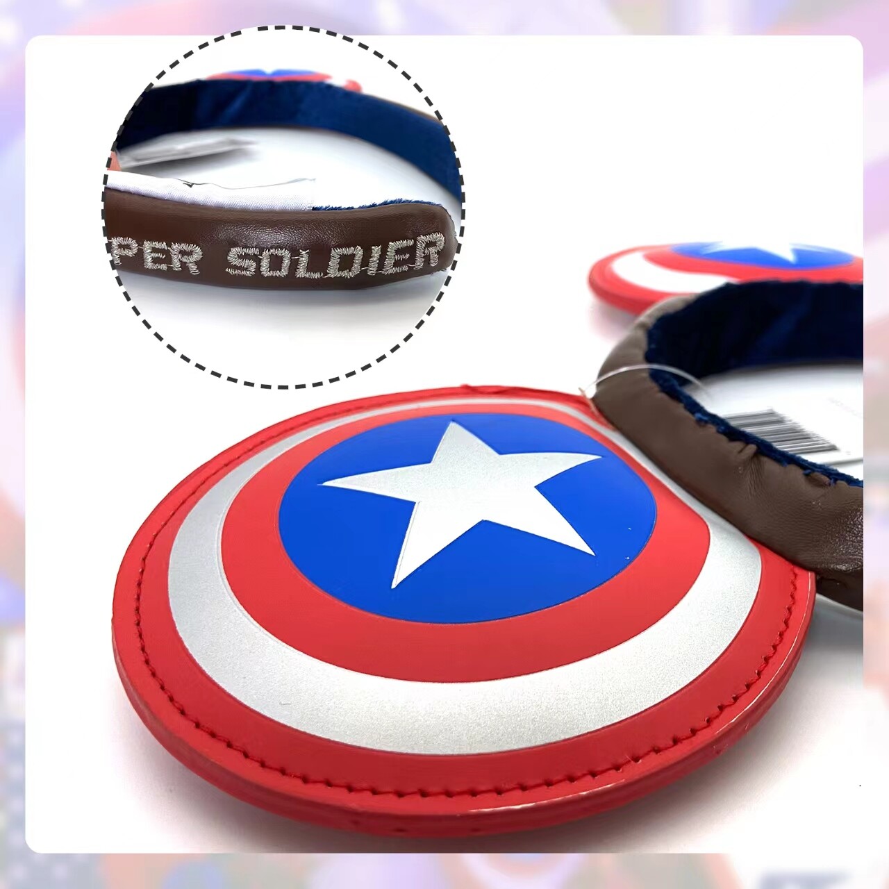 2022 Disney~Park Minnie Mouse Ears Captain America Super Soldier Marvel Headband