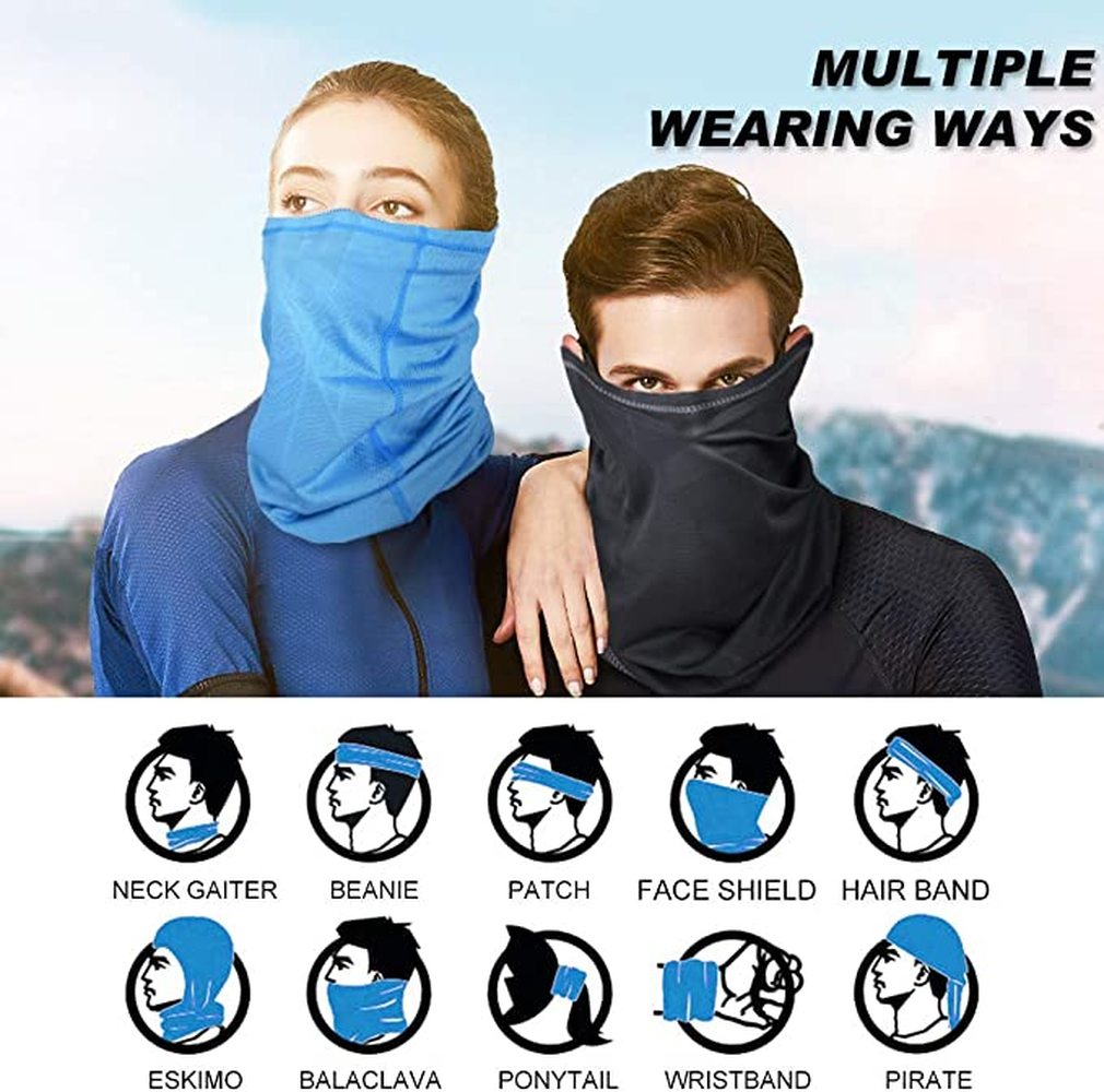 Summer UPF50 Neck Gaiter Face Mask Breathable Bandana Balaclava for Men Women US