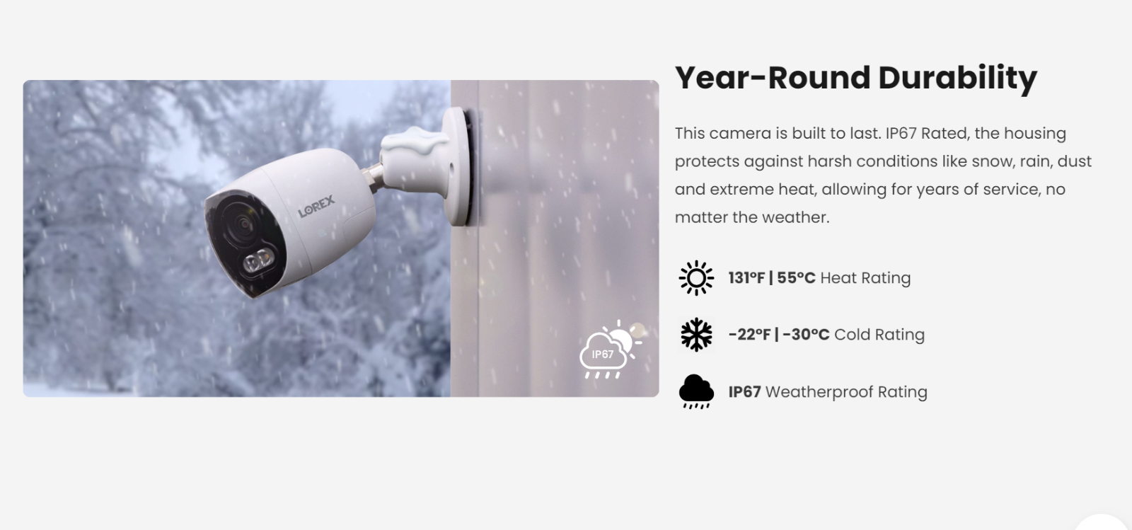 Lorex H20 4K Wired Dual Lens IP Camera Smart Security Lighting Motion Detection