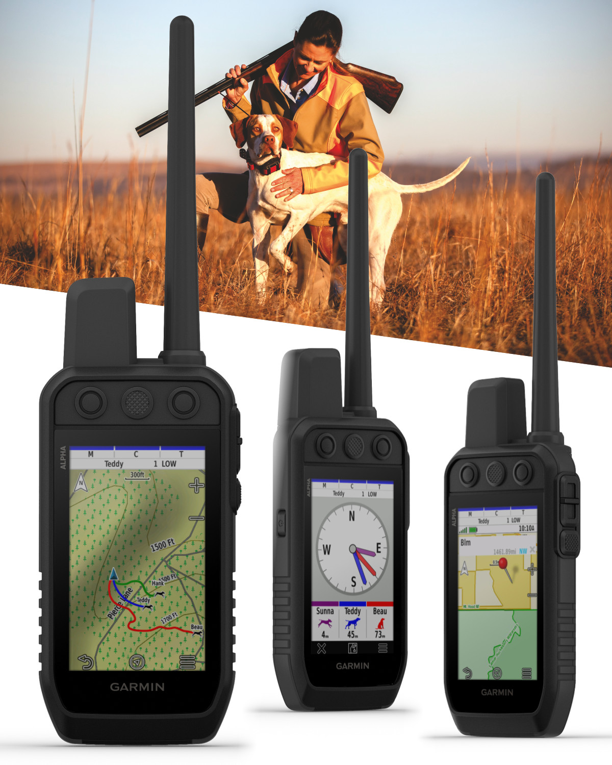 Garmin Alpha 200 Plus Dog Tracking and Training Handheld GPS 3.5" Touchscreen
