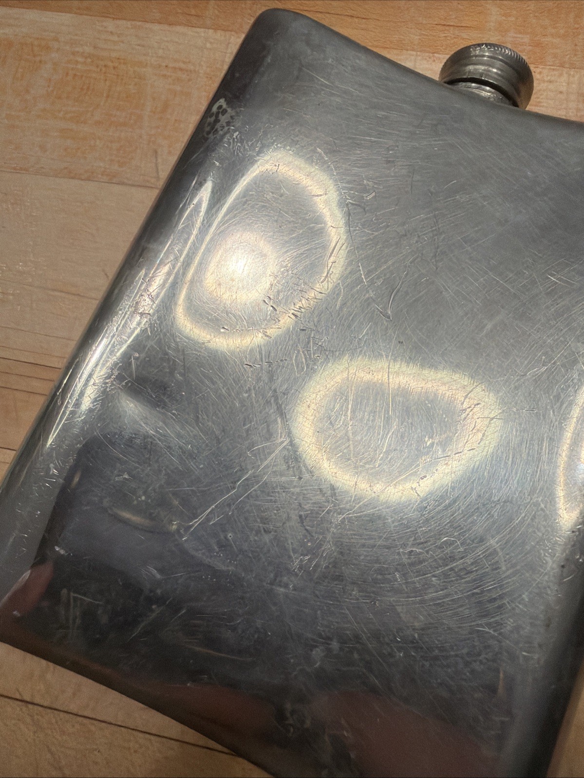 Vintage Brooks Brothers Silver plate 8 Oz Hip Flask, Made In England