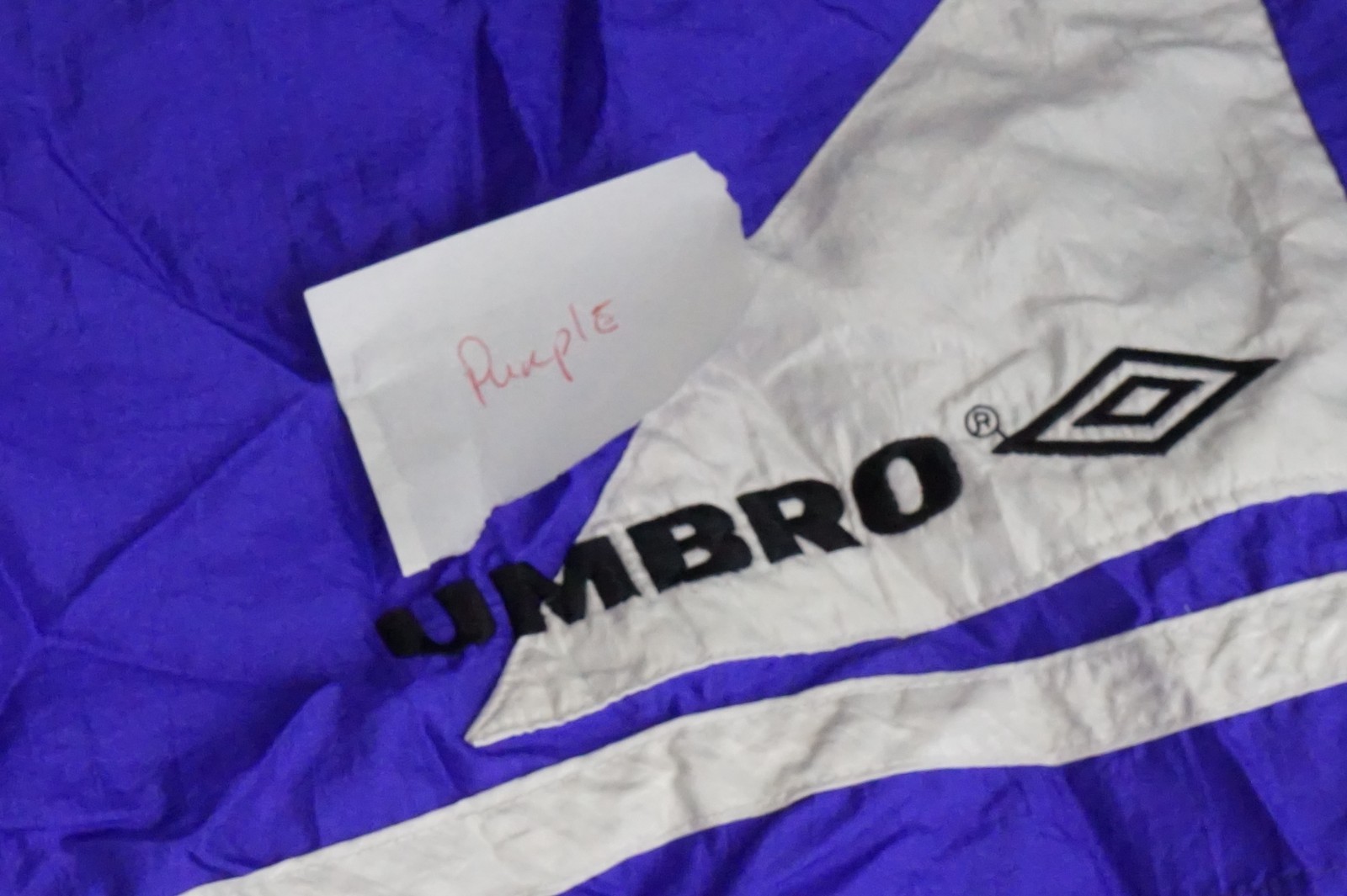 Vintage Umbro Men's Soccer Shorts Nylon Purple Size Large