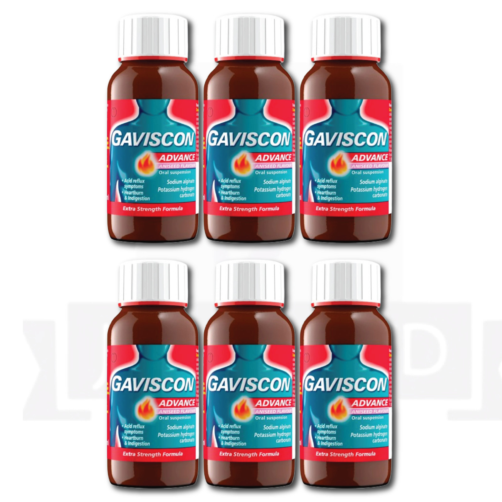 6 PACK OF- GavI$con Advance Aniseed (150ML) -EXP-07/27