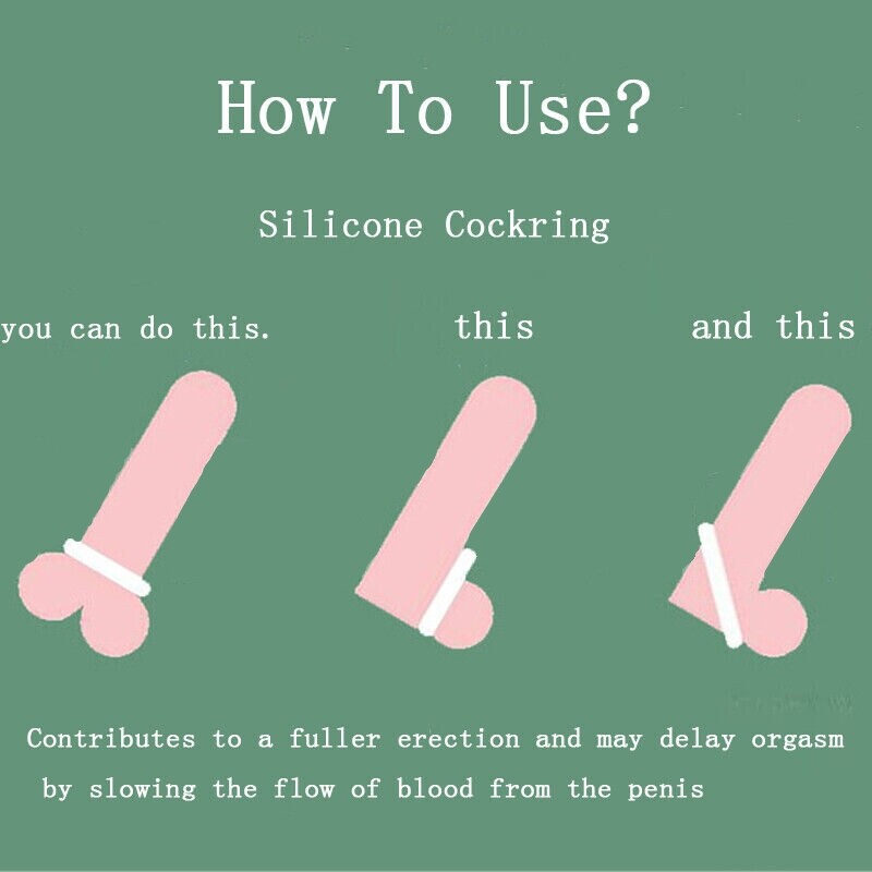 10PCS Male Cock Ring Super Strong Stretchy Stay Harder Penis Rings Cockring Men