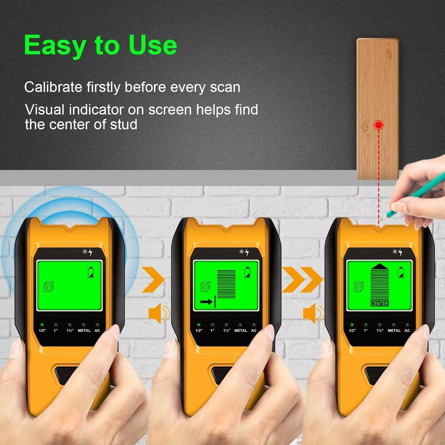 Stud Finder Wall Scanner, 5 in 1 Multifunction Stud Locator Free Shipping