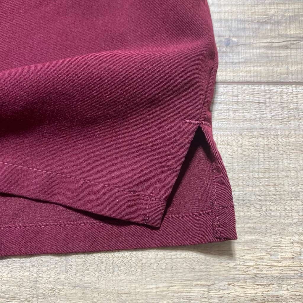 Figs Womens Catarina One Pocket Scrub Top Burgundy Size XL Medical Nurse