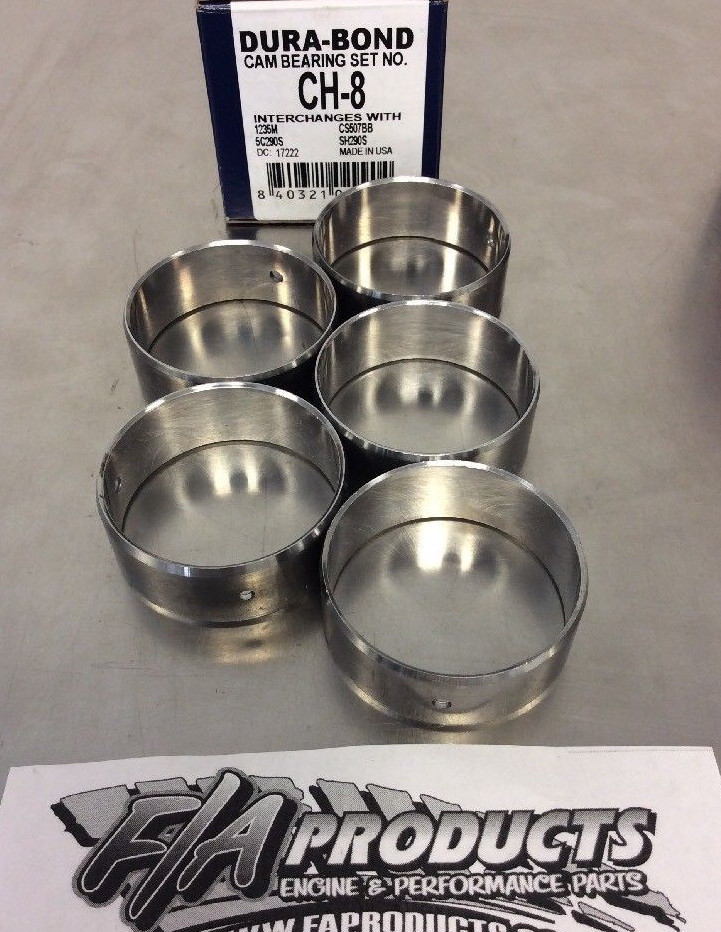 SBC Small Block Chevy Cam Bearings Brass Freeze Plugs Hardware Kit 327 350 383