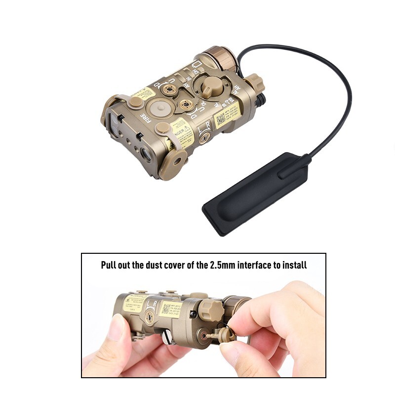 WADSN Tactical Metal NGAL Red Green Dot Laser Sight IR Ray Hunting Weapon Laser