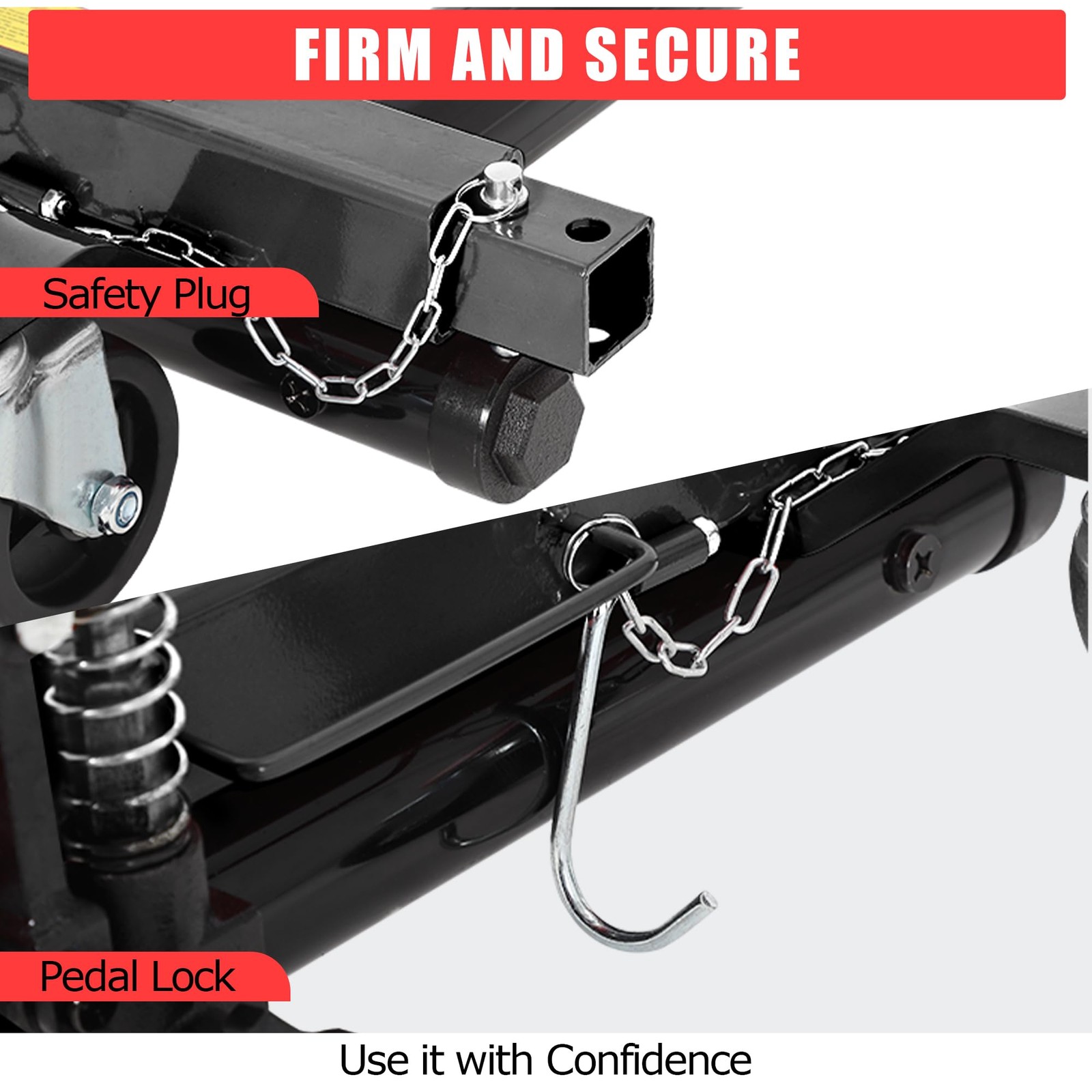 Hydraulic Car Wheel Dolly Jack Set of 4 Heavy 1500LBS Vehicle Skates Positioning
