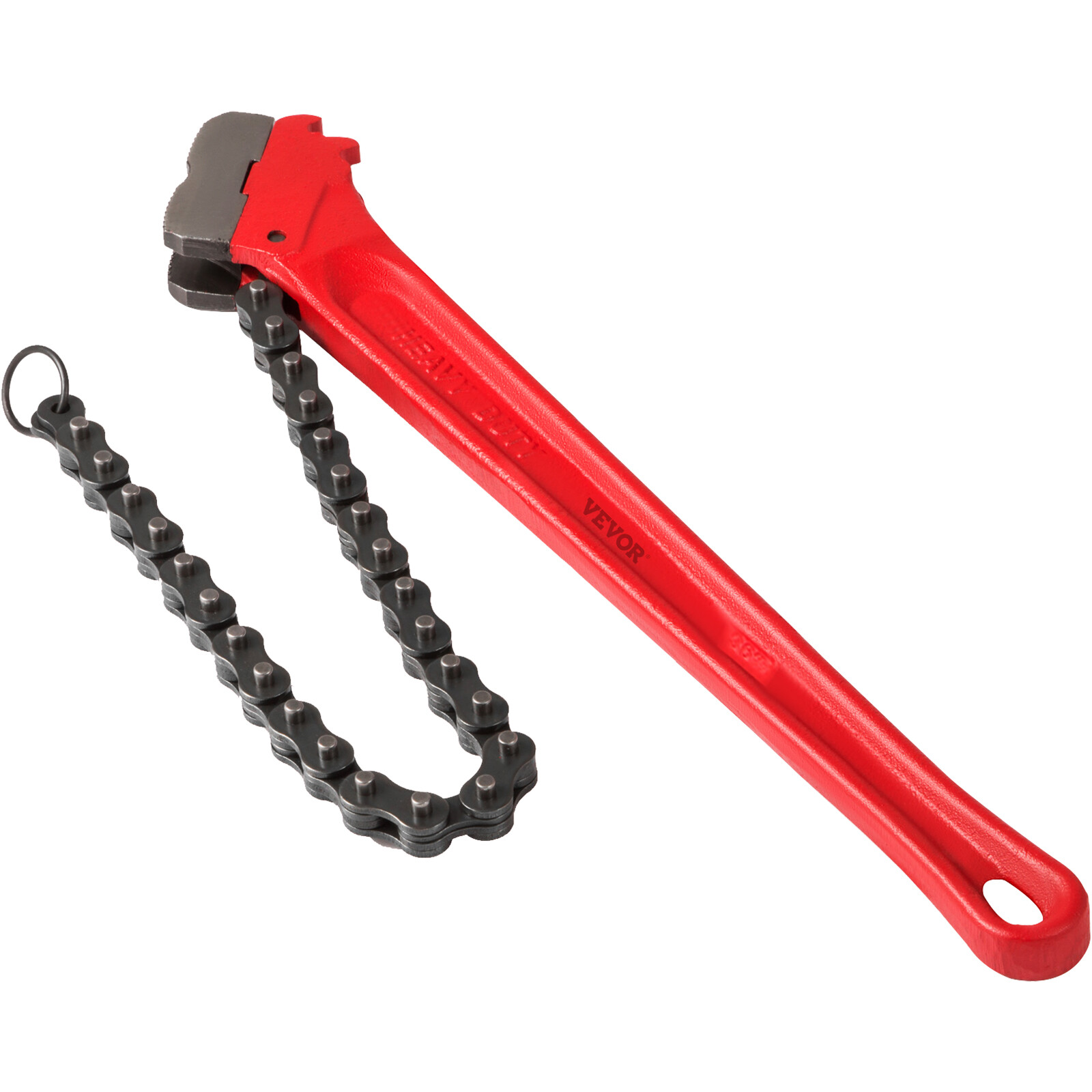 VEVOR 36" Pipe Chain Wrench Steel Ratcheting Wrench 30" Chain 7.5" Capacity