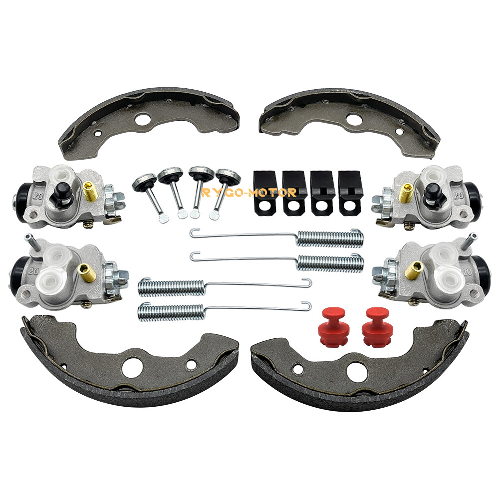 Front Brake Wheel Cylinders W/Shoes Kit for Honda Rancher 350 TRX350 2000-2003