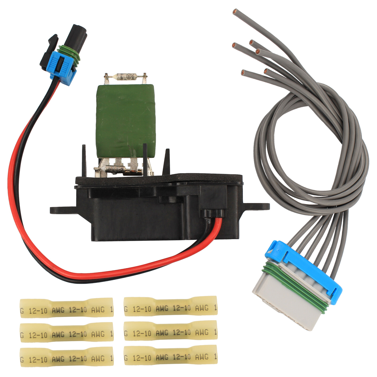For 1996-2012 Chevrolet Express 1500 2500 3500 Front Blower Motor Resistor Kit